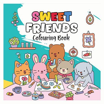 Sweet Friends Coloring Book - 96 pages.