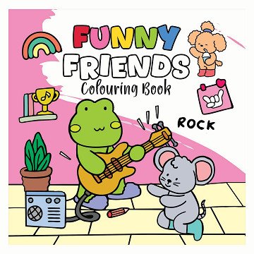 Funny Friends Coloring Book - 96 pages.