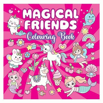 Magical Friends Coloring Book - 96 pages.