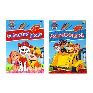 Kleurblok Paw Patrol - 3jr.