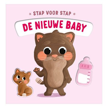 De nieuwe baby - Stap voor stap Kartonboekje