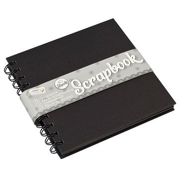 Scrapbook Schwarz, 15x15cm