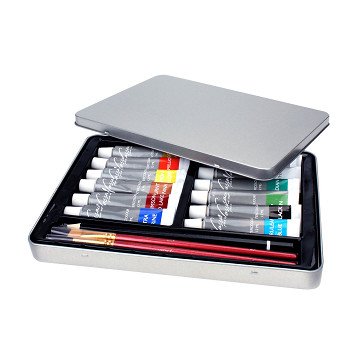 Watercolor paint with accessories, 16 parts.