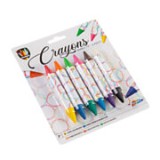 Wax Crayons with Double Point, 6pcs.