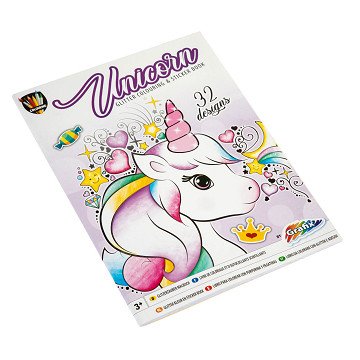 Glitter Coloring and Sticker Book - Unicorn
