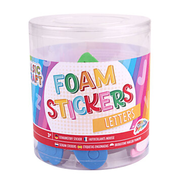 Foam stickers, 100pcs - Letters