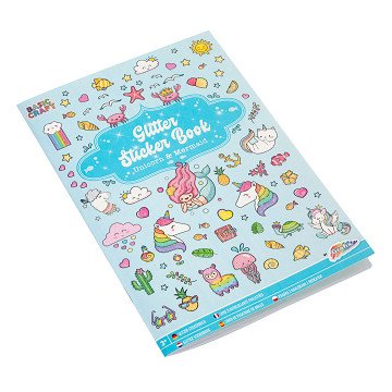 Glitzer-Stickerbuch A5 – Blau