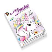 Glitter Kleur- en Stickerboek - Eenhoorn