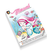 Glitzer-Mal- und Stickerbuch – Meerjungfrau
