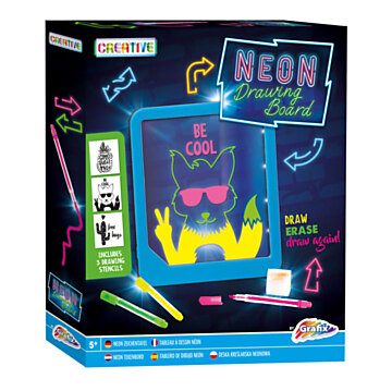 Neon Drawing Board with Light