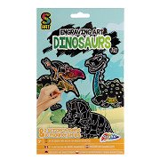 Scratch Set Magneten Dinosaurus, 10st.