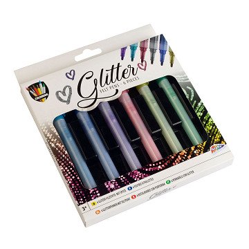 Glitter Felt-tip Pens Artist, 6 pcs.