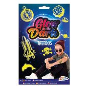 Glow in the Dark Tattoos - Blue