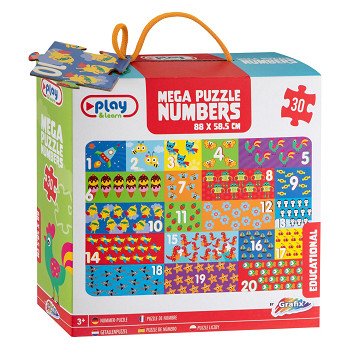 Giant Number Activity Puzzle (88x58.5cm)