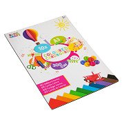 Colored Cardboard A3 10 Sheets, 300 gsm