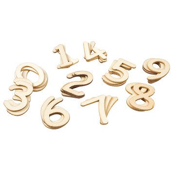 Wooden Numbers, 30 pcs.