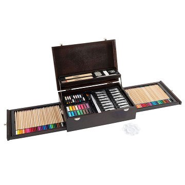 Luxury Wooden Creative Suitcase, 115 pcs.