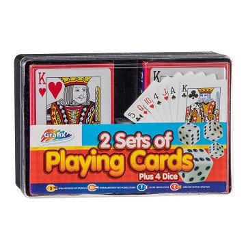 Playing Cards Set of 2 with Dice