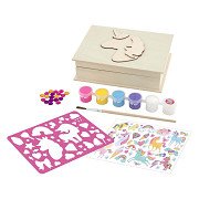 Versier je Eigen Houten Eenhoorn Sieradendoos