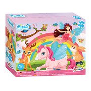 Glitter Puzzle Unicorn, 30pcs.