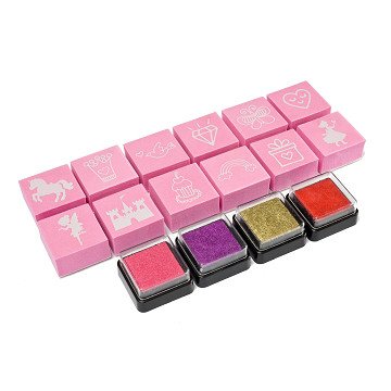Foam Stamp Set - Pink
