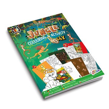 Dschungel-Mal- und Beschäftigungsbuch