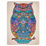 Unique Wooden Puzzle Owl, 130 pcs.