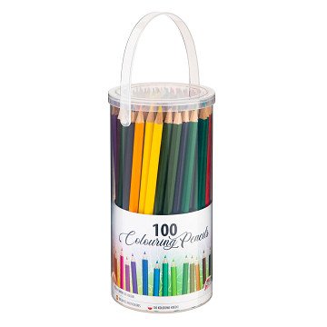 Colored Pencils in Storage Box, 100 pcs.