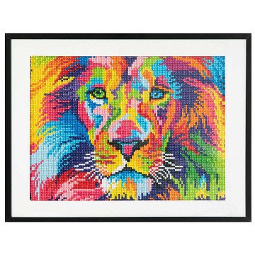Diamond Painting Lion, 30x40 cm