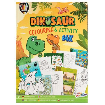 Mal- und Beschäftigungsbuch Dino, 64 Seiten.