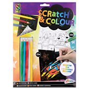 Craft set Scratch and Colors A4