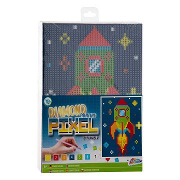 Diamond Painting,Pixel by Number Canvas - Rocket