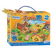 3D Bodenpuzzle Bauernhof, 55 Teile.