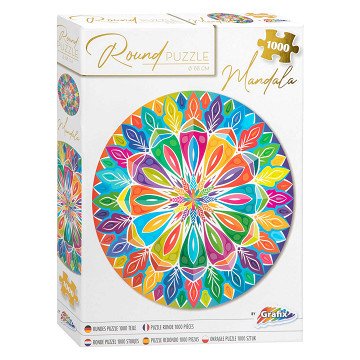 Round Mandala Jigsaw Puzzle, 1000 pcs.