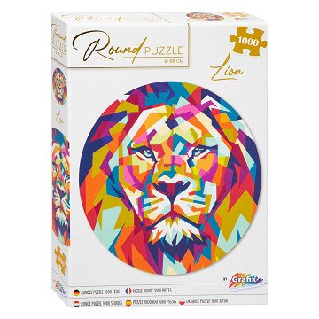 Round Jigsaw Puzzle Lion, 1000pcs.