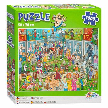 Puzzle Comic Shopping Center, 1000 Teile.