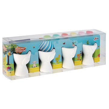 Eierbecher zum Selbstbemalen, 4 Stk.