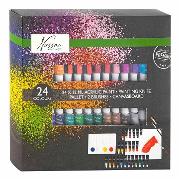 Nassau Classic Acrylic Paint Set, 24x12ml