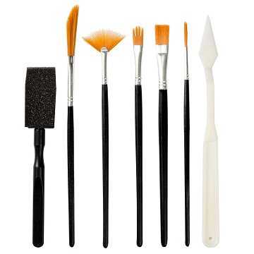 Nassau Techniek Brush Penselen Set, 7dlg.