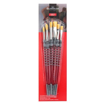 Penselenset met Siliconen Grip, 6dlg.