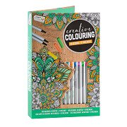 Coloring book with 8 Fineliners - Green