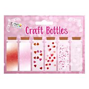 Decoration Bottles Glitter, 6 x 15g - Red/Pink