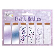Decoration Bottles Glitter, 6 x 15g - Purple