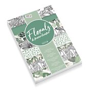 Craft cardboard A5, 32 sheets - Florals & Monochrome