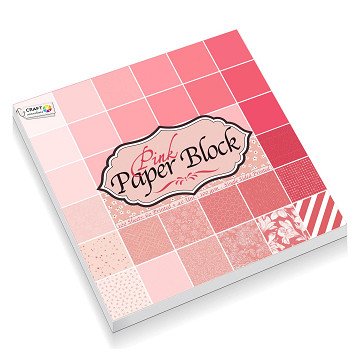Bastelkarton, 100 Blatt - Rosa