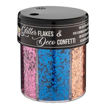 Deko Konfetti im Topf, 6 Farben