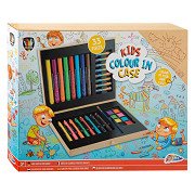 Kids Color your own Coloring Suitcase, 33 pcs.