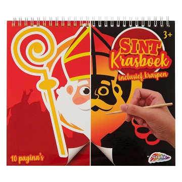 Sinterklaas Krasboek - Kras de tekening af