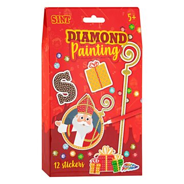 Sinterklaas Diamond Painting Stickers, 12pcs.