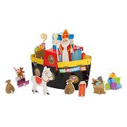 Sinterklaas Bastelset - Bauen Sie Ihr eigenes Dampfschiff